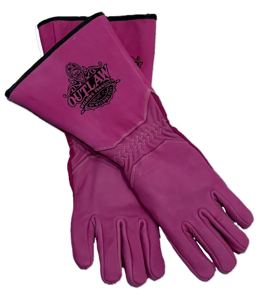 Ladies Pink Mig Welding Gloves